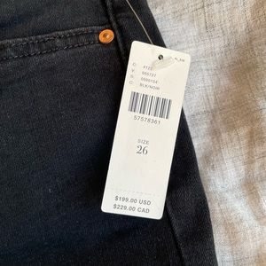 NEW PAIGE HOXTON SKINNY BLACK JEANS SIZE 26